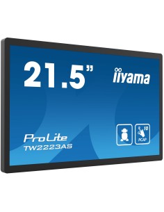iiyama TW2223AS-B2 pantalla de señalización Panel plano interactivo 54,6 cm (21.5") Wifi 400 cd   m² Full HD Negro Pantalla
