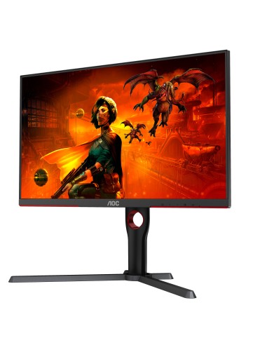 AOC G3 U27G3X BK pantalla para PC 68,6 cm (27") 3840 x 2160 Pixeles 4K Ultra HD LED Negro, Rojo