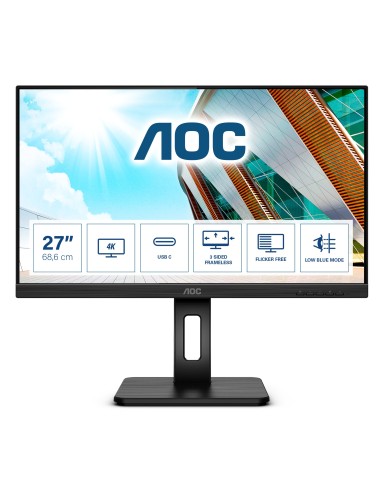 AOC U27P2CA pantalla para PC 68,6 cm (27") 3840 x 2160 Pixeles 4K Ultra HD LED Negro