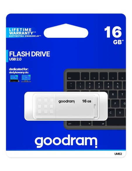 Goodram UME2 unidad flash USB 16 GB USB tipo A 2.0 Blanco