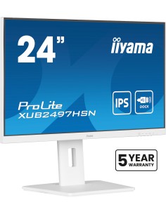 iiyama ProLite XUB2497HSN-W1 pantalla para PC 60,5 cm (23.8") 1920 x 1080 Pixeles Full HD LED Blanco