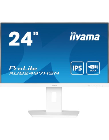 iiyama ProLite XUB2497HSN-W1 pantalla para PC 60,5 cm (23.8") 1920 x 1080 Pixeles Full HD LED Blanco
