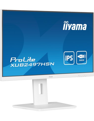 iiyama ProLite XUB2497HSN-W1 pantalla para PC 60,5 cm (23.8") 1920 x 1080 Pixeles Full HD LED Blanco