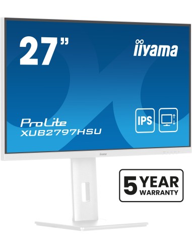 iiyama ProLite XUB2797HSU-W2 pantalla para PC 68,6 cm (27") 1920 x 1080 Pixeles Full HD LED Blanco