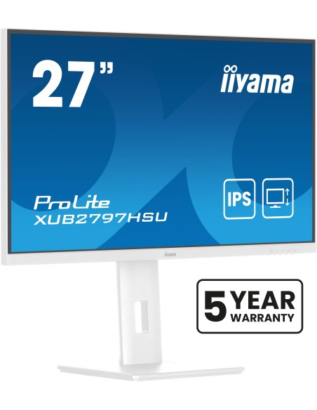 iiyama ProLite XUB2797HSU-W2 pantalla para PC 68,6 cm (27") 1920 x 1080 Pixeles Full HD LED Blanco iiyama ProLite XUB2797HSU-W2 pantalla para PC 68,6 cm (27") 1920 x 1080 Pixeles Full HD LED Blanco