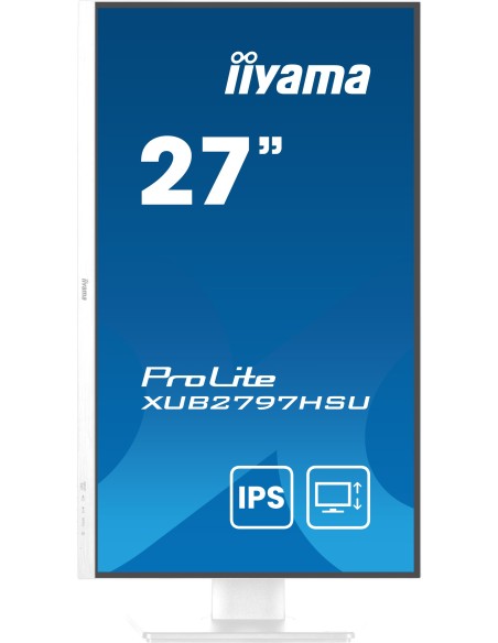 iiyama ProLite XUB2797HSU-W2 pantalla para PC 68,6 cm (27") 1920 x 1080 Pixeles Full HD LED Blanco iiyama ProLite XUB2797HSU-W2 pantalla para PC 68,6 cm (27") 1920 x 1080 Pixeles Full HD LED Blanco