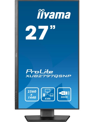 iiyama ProLite XUB2797QSNP-B1 pantalla para PC 68,6 cm (27") 2560 x 1440 Pixeles Quad HD LED Negro
