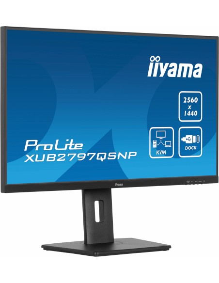 iiyama ProLite XUB2797QSNP-B1 pantalla para PC 68,6 cm (27") 2560 x 1440 Pixeles Quad HD LED Negro iiyama ProLite XUB2797QSNP-B1 pantalla para PC 68,6 cm (27") 2560 x 1440 Pixeles Quad HD LED Negro