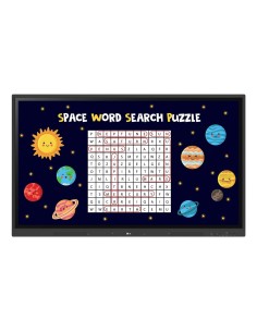 LG CreateBoard pizarra blanca interactiva 190,5 cm (75") 3840 x 2160 Pixeles Pantalla táctil Negro USB   RF inalámbrica