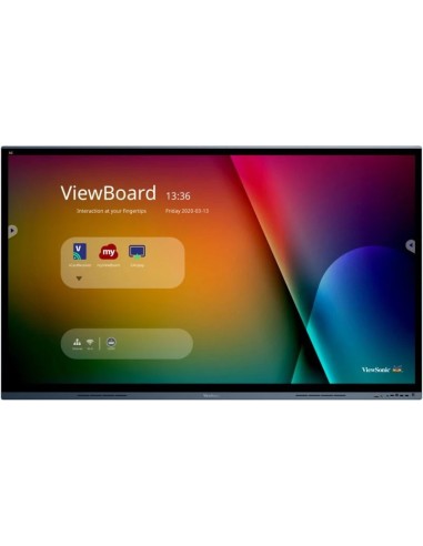 Viewsonic IFP7562 pantalla de señalización Panel plano interactivo 190,5 cm (75") LED Wifi 350 cd   m² 4K Ultra HD Negro