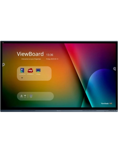 Viewsonic IFP7562 pantalla de señalización Panel plano interactivo 190,5 cm (75") LED Wifi 350 cd   m² 4K Ultra HD Negro