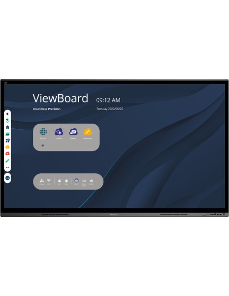 Viewsonic IFP7562 pantalla de señalización Panel plano interactivo 190,5 cm (75") LED Wifi 350 cd   m² 4K Ultra HD Negro