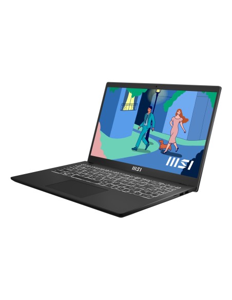 MSI Modern 15 B7M-066ES AMD Ryzen™ 7 7730U Portátil 39,6 cm (15.6") Full HD 16 GB DDR4-SDRAM 512 GB SSD Wi-Fi 6E (802.11ax)