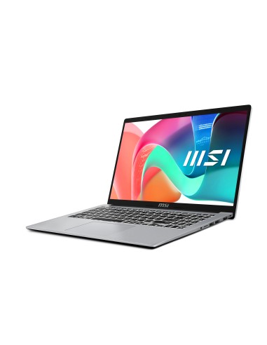 MSI Modern 15 F1MG-256XES Intel Core 5 120U Portátil 39,6 cm (15.6") Full HD 16 GB DDR4-SDRAM 512 GB SSD Wi-Fi 6E (802.11ax)