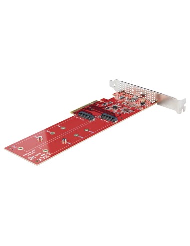StarTech.com Tarjeta PCIe Adaptadora para 2 SSDs M.2, PCI Express x8 o x16 a NVMe Doble o SSDs M.2 AHCI, PCI Express 4.0,