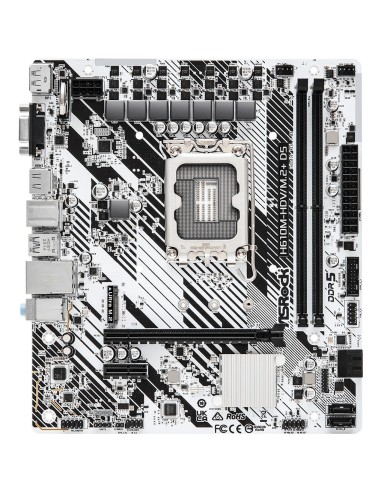 Asrock H610M-HDV M.2+ D5 Intel H610 LGA 1700 micro ATX