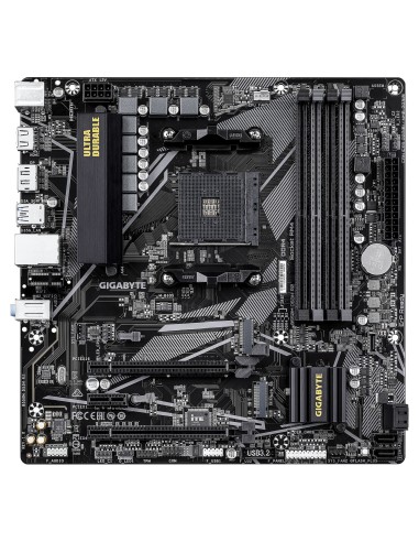 GIGABYTE B550M DS3H R2 Placa base - Procesadores AMD Ryzen 5000, VRM de 5+3 fases, hasta 4733 MHz DDR4 (O.C.), 1x M.2 PCIe 4.0