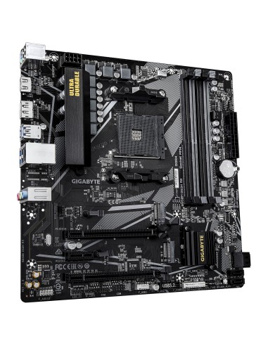 GIGABYTE B550M DS3H R2 Placa base - Procesadores AMD Ryzen 5000, VRM de 5+3 fases, hasta 4733 MHz DDR4 (O.C.), 1x M.2 PCIe 4.0
