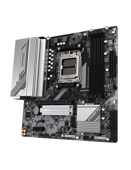GIGABYTE B650M GAMING PLUS WIFI Placa base - Procesadores AMD Ryzen 9000, VRM de 5+2+2 fases, hasta 8000 MHz DDR5, 2xPCIe 4.0