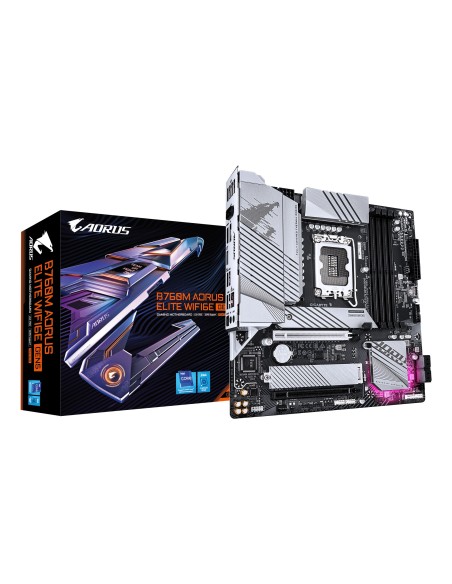 GIGABYTE B760M AORUS ELITE WIFI6E GEN5 Placa Base – Compatible con procesadores Intel Core 14ª generación, VRM digital de