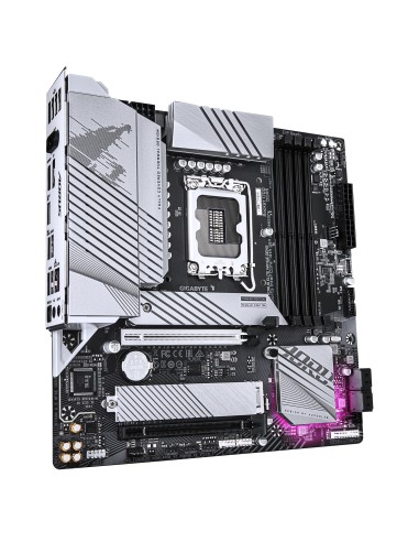 GIGABYTE B760M AORUS ELITE WIFI6E GEN5 Placa Base – Compatible con procesadores Intel Core 14ª generación, VRM digital de