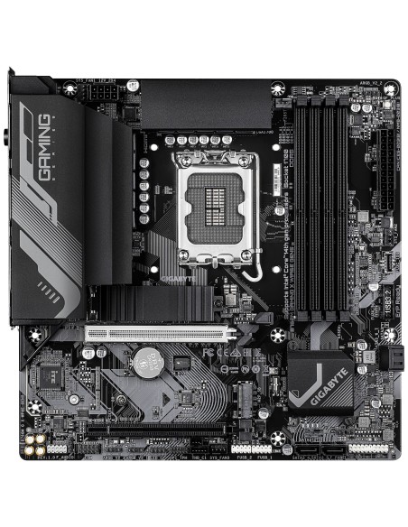 GIGABYTE B760M GAMING X WIFI6E GEN5 Placa Base – Compatible con procesadores Intel Core 14ª generación, VRM de 8+1+1 fases,