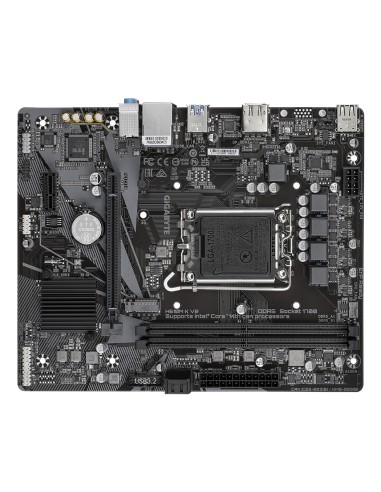 GIGABYTE H610M K V2 Placa base - Procesadores Intel Core 14ª generación, hasta 5600 MHz DDR5, 1xPCIe 3.0 M.2, LAN 1GbE, USB 3.2