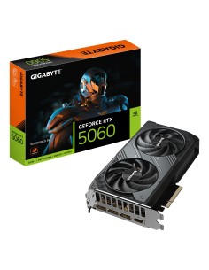 GIGABYTE GeForce RTX 5060 WINDFORCE 8G Tarjeta Gráfica - 8GB GDDR7, 128bit, PCI-E 5.0, 2497 MHz Frecuencia del núcleo, 3 x