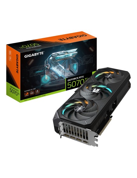 GIGABYTE GeForce RTX 5070 Ti GAMING OC 16G Tarjeta Gráfica - 16GB GDDR7, 256 bits, PCI-E 5.0, 2588 MHz Core Clock, 3 x DP 2.1a,