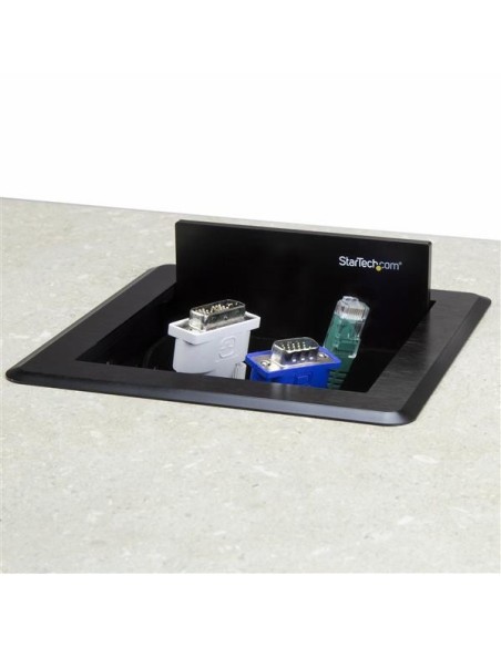 StarTech.com Caja de Gestión de Cableado para Mesas de Conferencia - de Sobremesa - Caja de Conectividad
