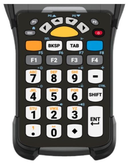 Zebra KYPD-MC9329NMR-01 teclado para móvil Alfanumérico Inglés Negro, Blanco