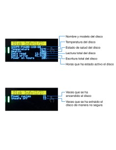 CoolBox CAJA CARCASA SSD M.2 NVME SATA LCD MINICHASE PS32 USB3.2 GEN2 ALUMINIO 2