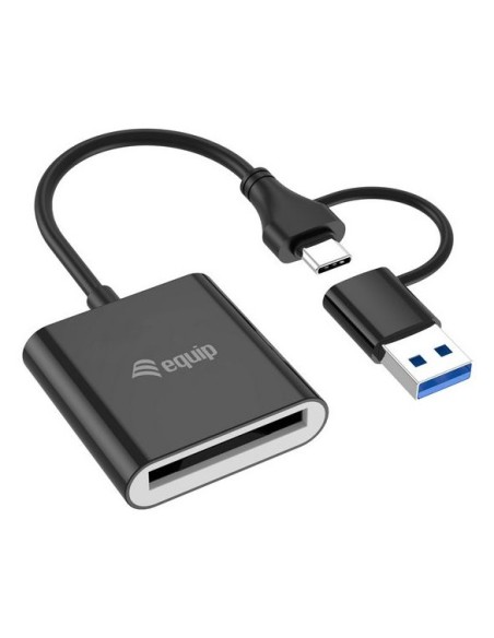 Equip 245461 lector de tarjeta USB 3.2 Gen 2 (3.1 Gen 2) Type-C Negro