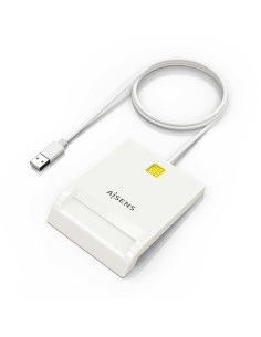 AISENS Lector de Tarjeta Inteligente DNI, Blanco 2