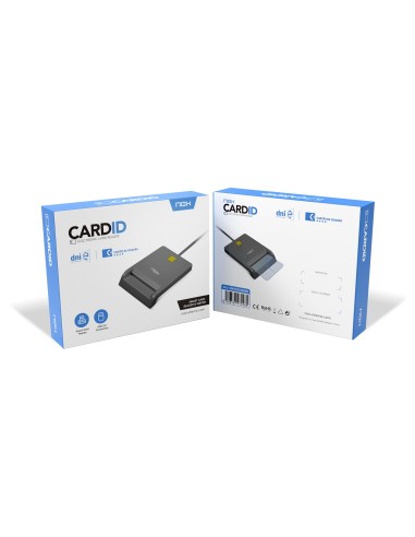 NOX Lite Card ID lector de tarjeta inteligente Interior USB USB 2.0 Negro