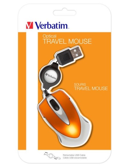 Verbatim Go Mini ratón Oficina USB tipo A Óptico 1000 DPI