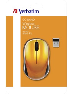 Verbatim Go Nano ratón Oficina Ambidextro RF inalámbrico 1600 DPI
