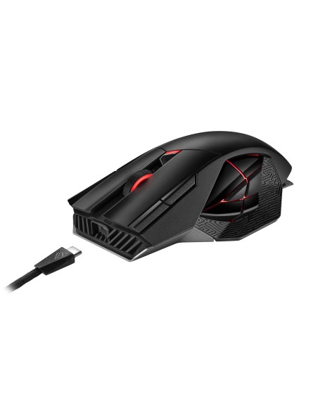 ASUS ROG Spatha X ratón Juego mano derecha RF Wireless + USB Type-C Óptico 19000 DPI