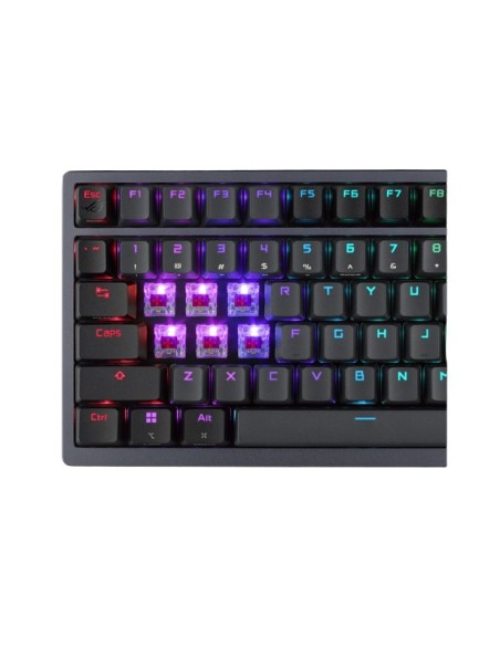 ASUS Azoth teclado Juego USB + RF Wireless + Bluetooth QWERTY Inglés Metálico