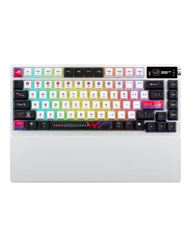 ASUS ROG Azoth X teclado Juego USB + RF Wireless + Bluetooth Negro, Blanco