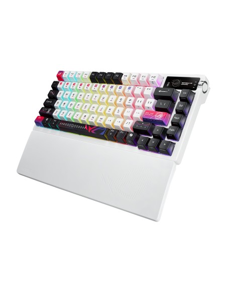 ASUS ROG Azoth X teclado Juego USB + RF Wireless + Bluetooth Negro, Blanco
