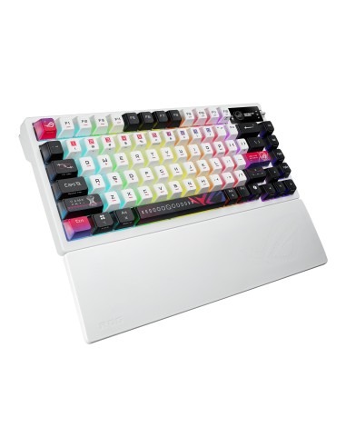 ASUS ROG Azoth X teclado Juego USB + RF Wireless + Bluetooth Negro, Blanco