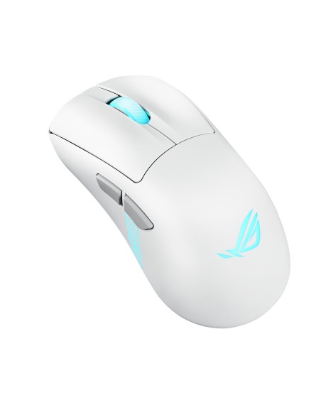 ASUS ROG Keris II Origin WHT ratón Juego mano derecha RF Wireless + Bluetooth + USB Type-A Óptico 42000 DPI