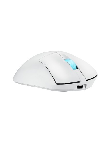 ASUS ROG Keris II Origin WHT ratón Juego mano derecha RF Wireless + Bluetooth + USB Type-A Óptico 42000 DPI