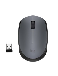 Logitech M170 Grey-K ratón Oficina Ambidextro RF inalámbrico Óptico 1000 DPI 2