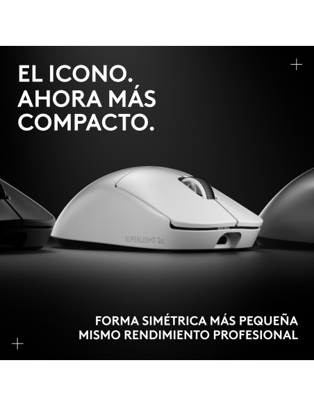 Logitech G PRO X SUPERLIGHT 2c, ratón inalámbrico para gaming ratón compacto de 53 g de calidad profesional con 5 botones