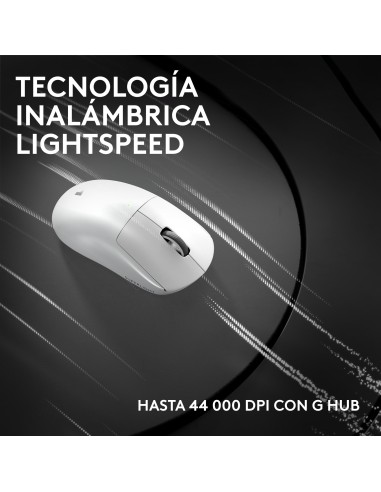 Logitech G PRO X SUPERLIGHT 2c, ratón inalámbrico para gaming ratón compacto de 53 g de calidad profesional con 5 botones