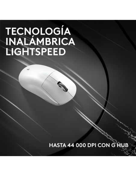 Logitech G PRO X SUPERLIGHT 2c, ratón inalámbrico para gaming ratón compacto de 53 g de calidad profesional con 5 botones