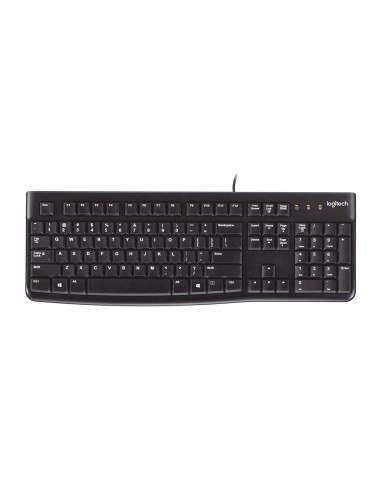 Logitech Keyboard K120 for Business teclado Universal USB QWERTY Inglés Negro