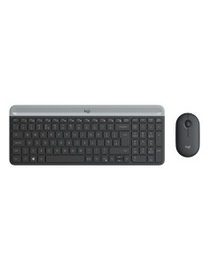 Logitech 920-009190 teclado Ratón incluido Universal RF inalámbrico AZERTY Francés Grafito